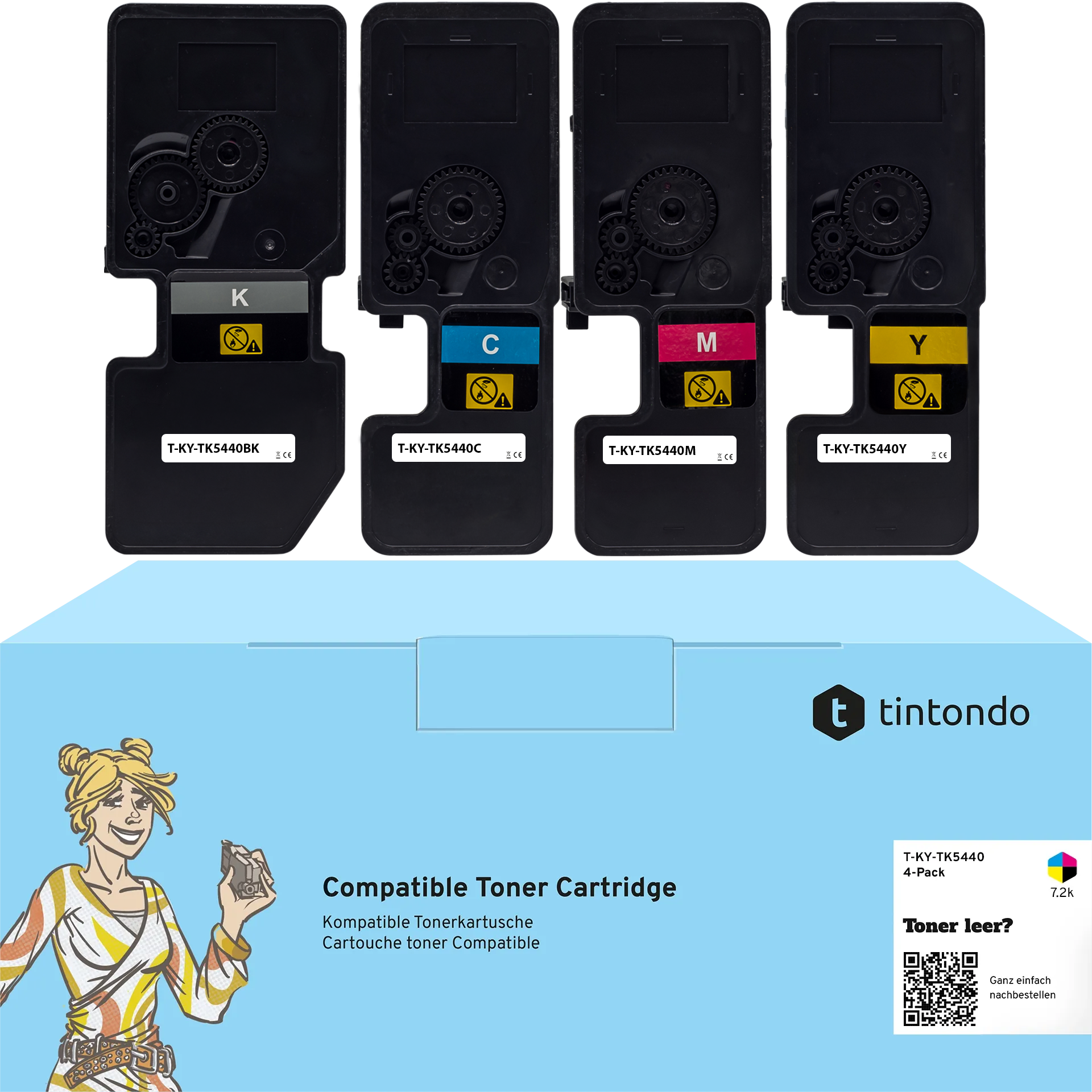 Toner kompatibel für Kyocera TK-5440 BKCMY 4er Set