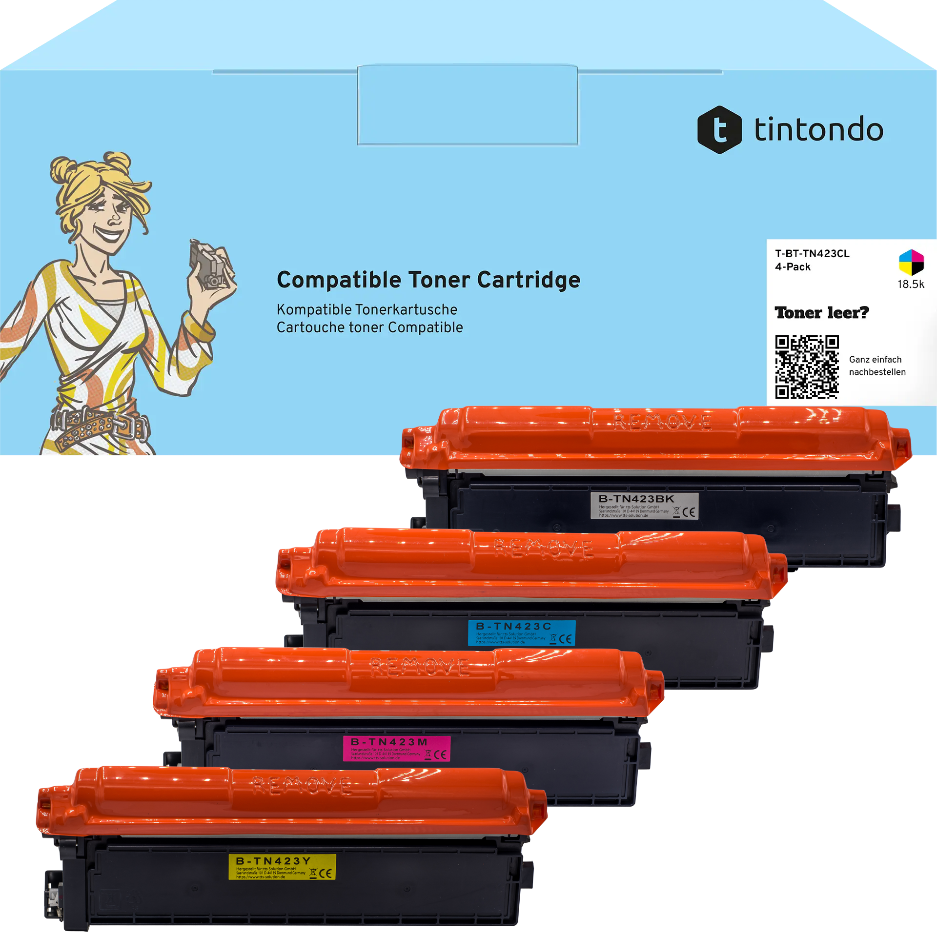 Toner kompatibel für Brother TN-423 BKCMY 4er Set