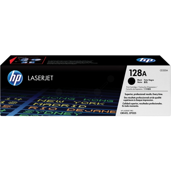 Original Toner HP CE320A Black