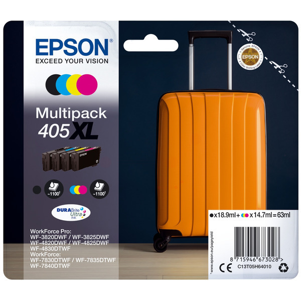Original Tintenpatronen Epson 405XL Viererpack CMYK