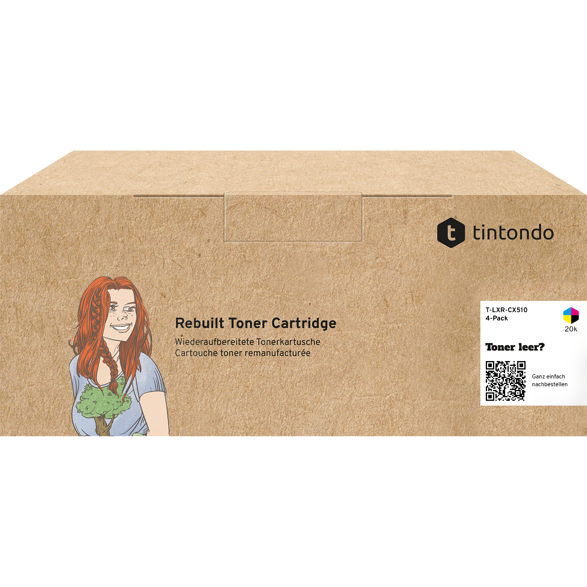Rebuilt Toner für Lexmark CX510de 80C2XK0 80C2XC0 80C2XM0 80C2XY0 CMYK 4er Set