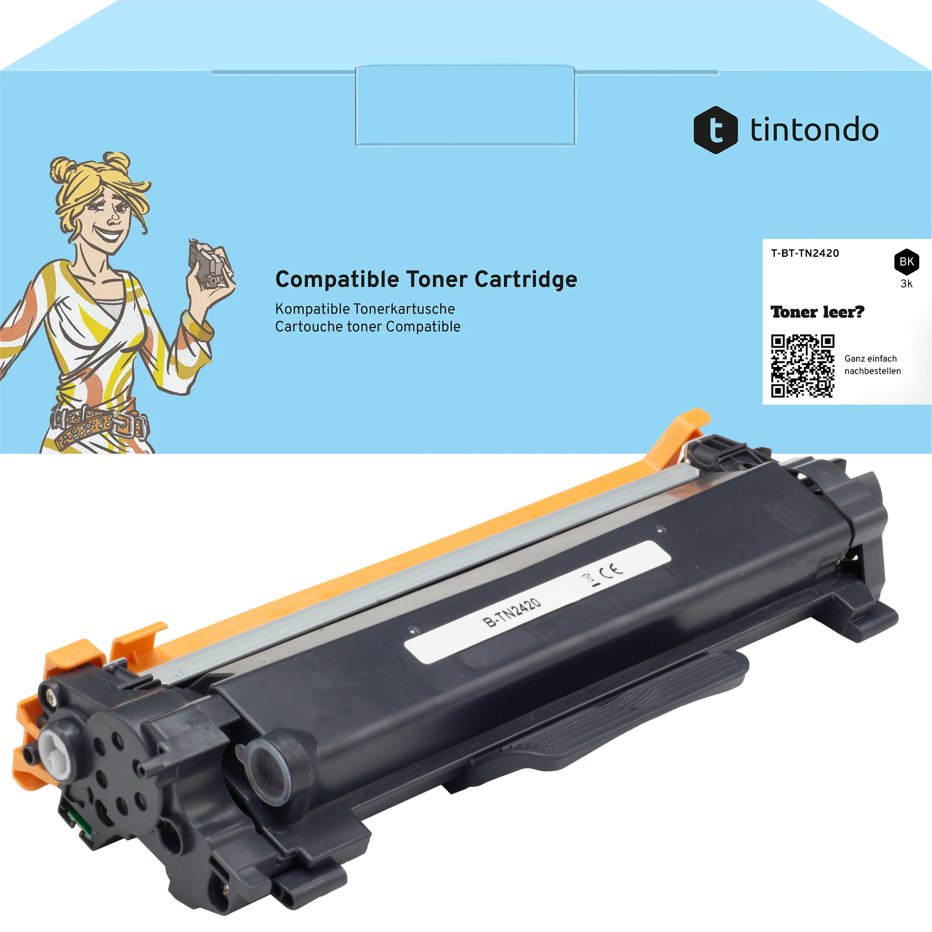 Toner kompatibel für Brother TN-2420 Schwarz