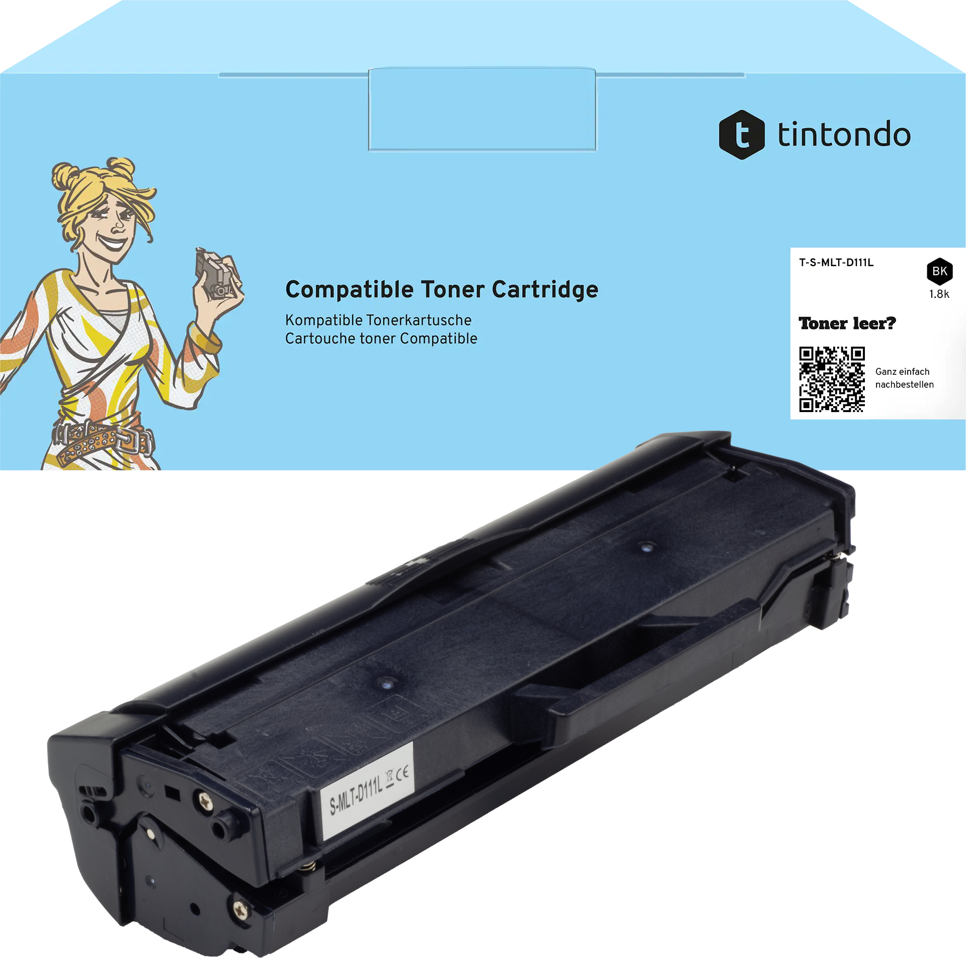 Toner kompatibel für Samsung MLT-D111L Schwarz