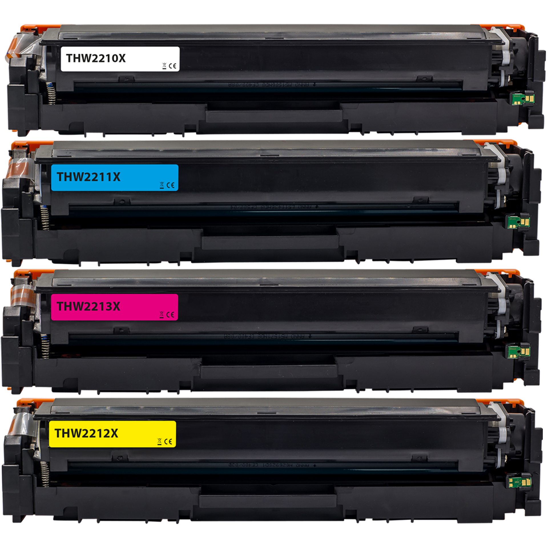 Toner kompatibel für HP Color LaserJet Pro MFP M283fdw W2210X W2211X W2212X W2213X BKCMY 4er Set