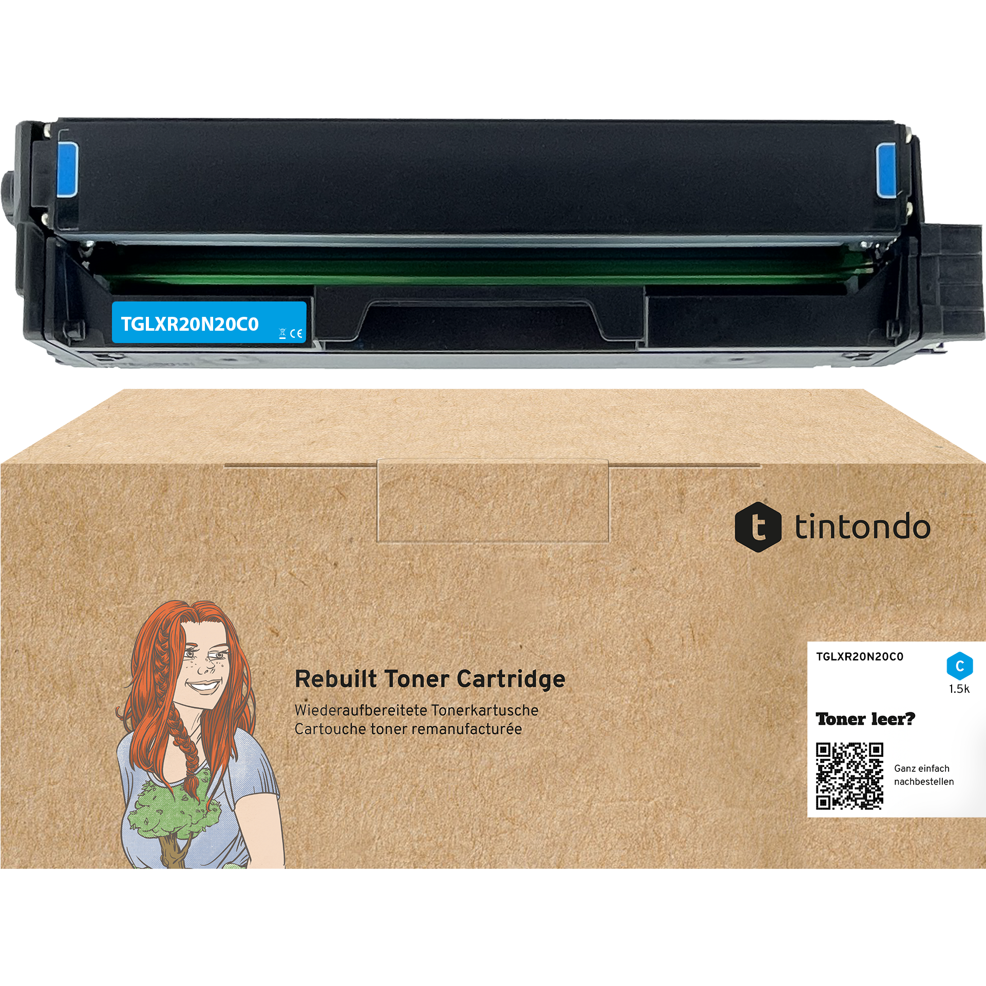 Rebuilt Toner für Lexmark CS331dw CS431dw CX431adw 20N20C0 Cyan