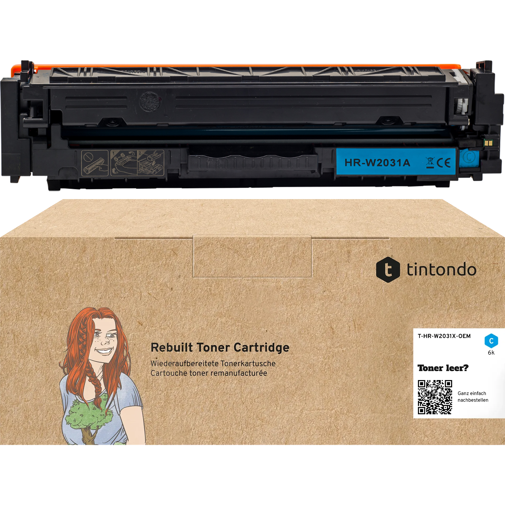 Rebuilt Toner für HP W2030X 415X Schwarz