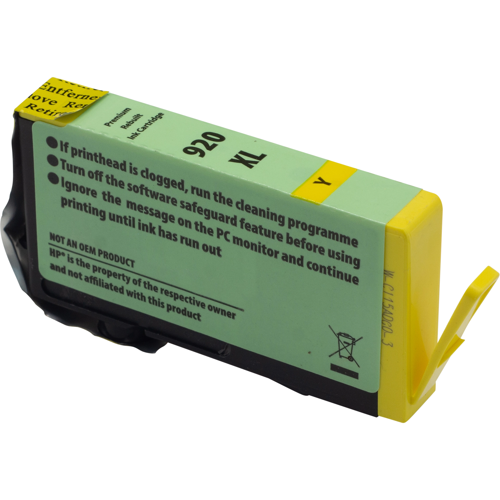 Rebuilt Druckerpatrone für HP 920XL Gelb