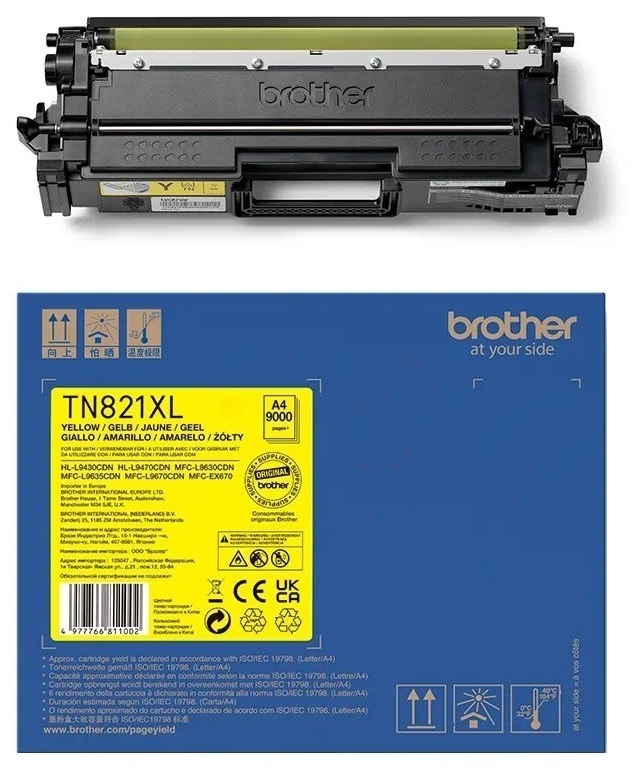 Toner / Brother - TN-821 XL Y