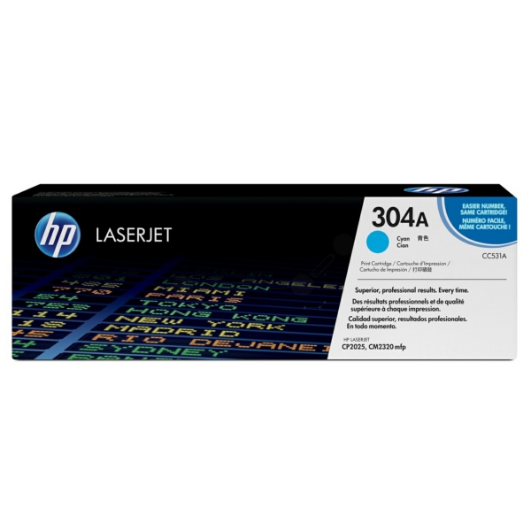 Original Toner HP CC531A Cyan