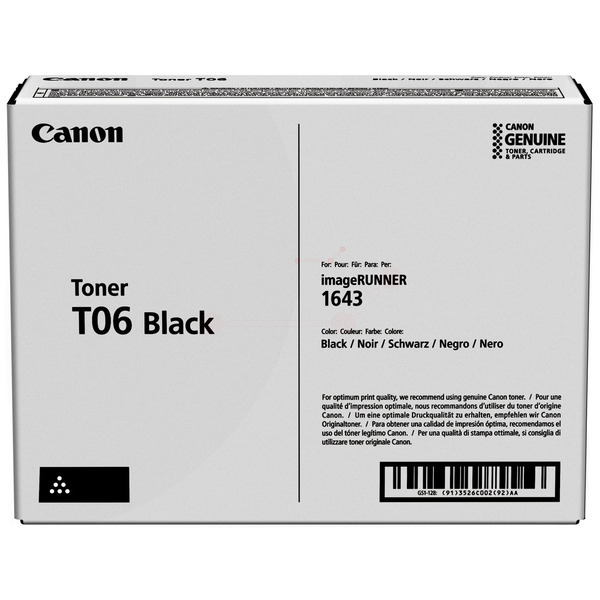 Original Toner Canon T06 Black