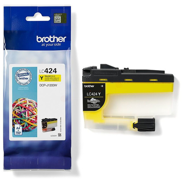 Original Tintenpatrone Brother LC-424 Yellow