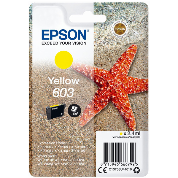 Original Tintenpatrone Epson 603 Yellow