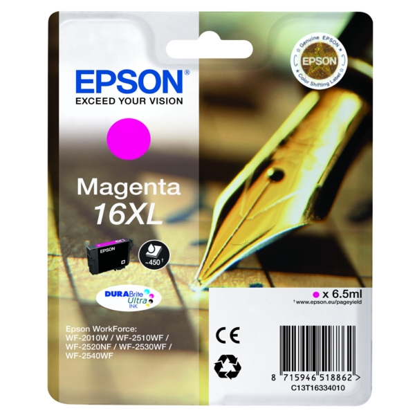 Original Tintenpatrone Epson 16XL Magenta