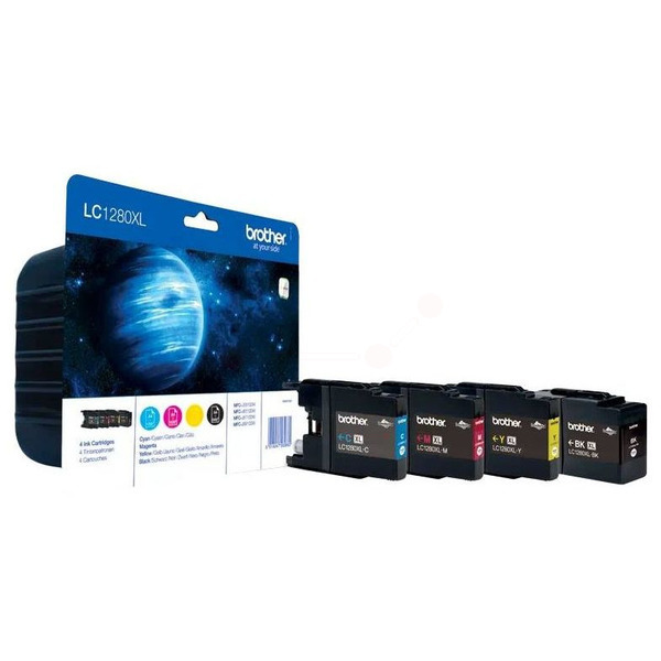Original Tintenpatronen Brother LC1280XL Viererpack CMYK