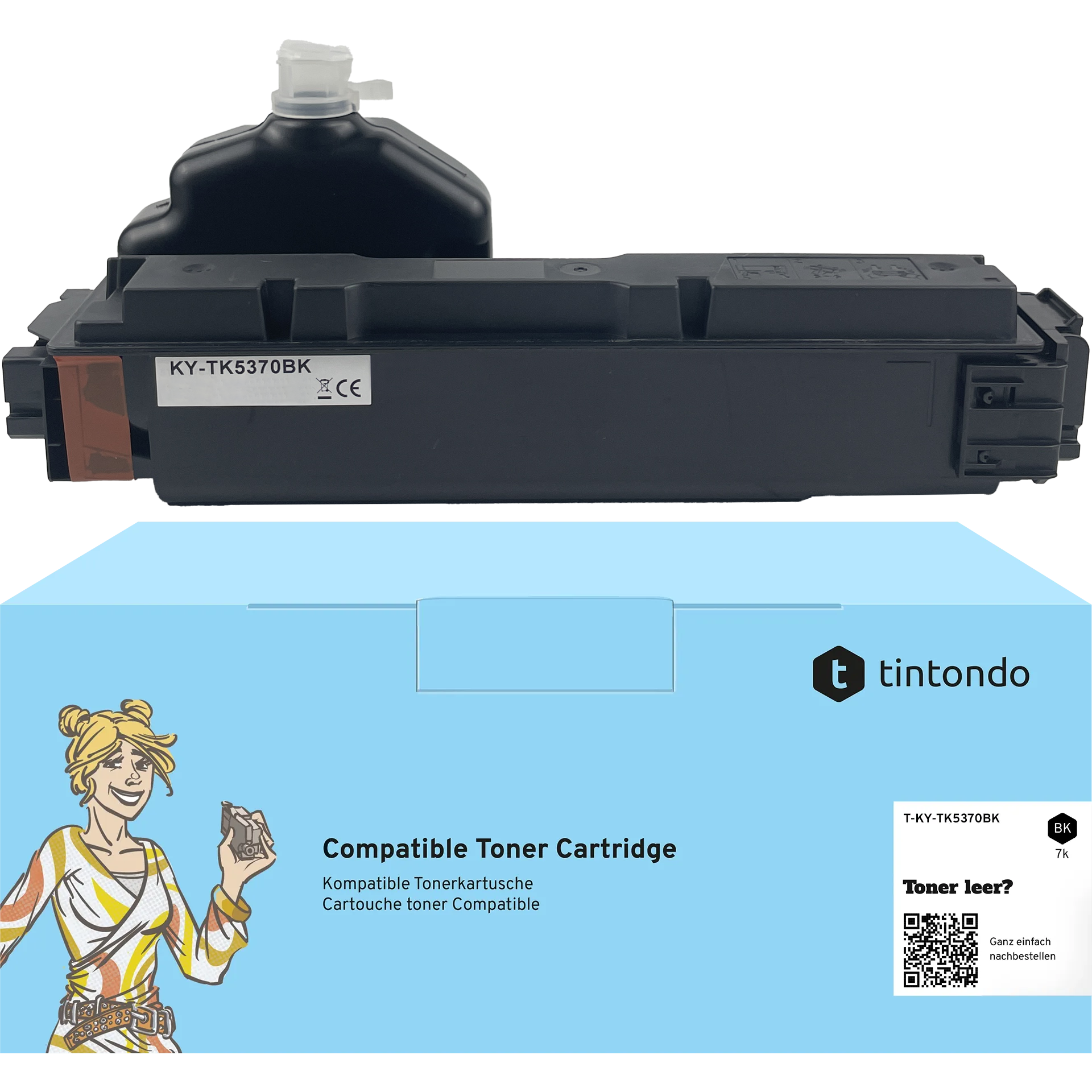 Toner kompatibel für Kyocera TK-5370 Schwarz