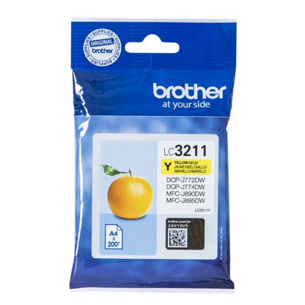 Original Tintenpatrone Brother LC-3211 Yellow