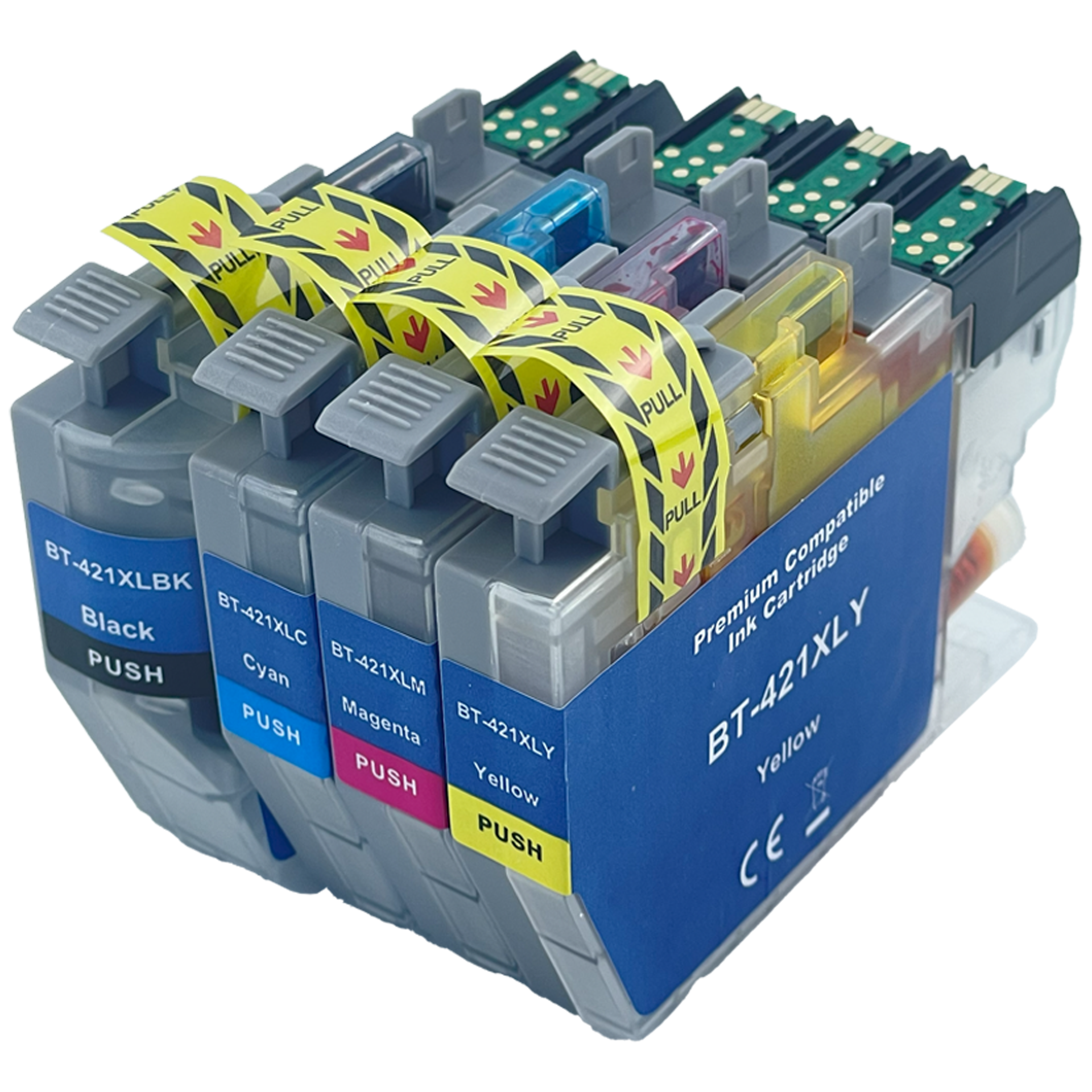 Druckerpatronen kompatibel für Brother LC-421XL BKCMY 4er Set