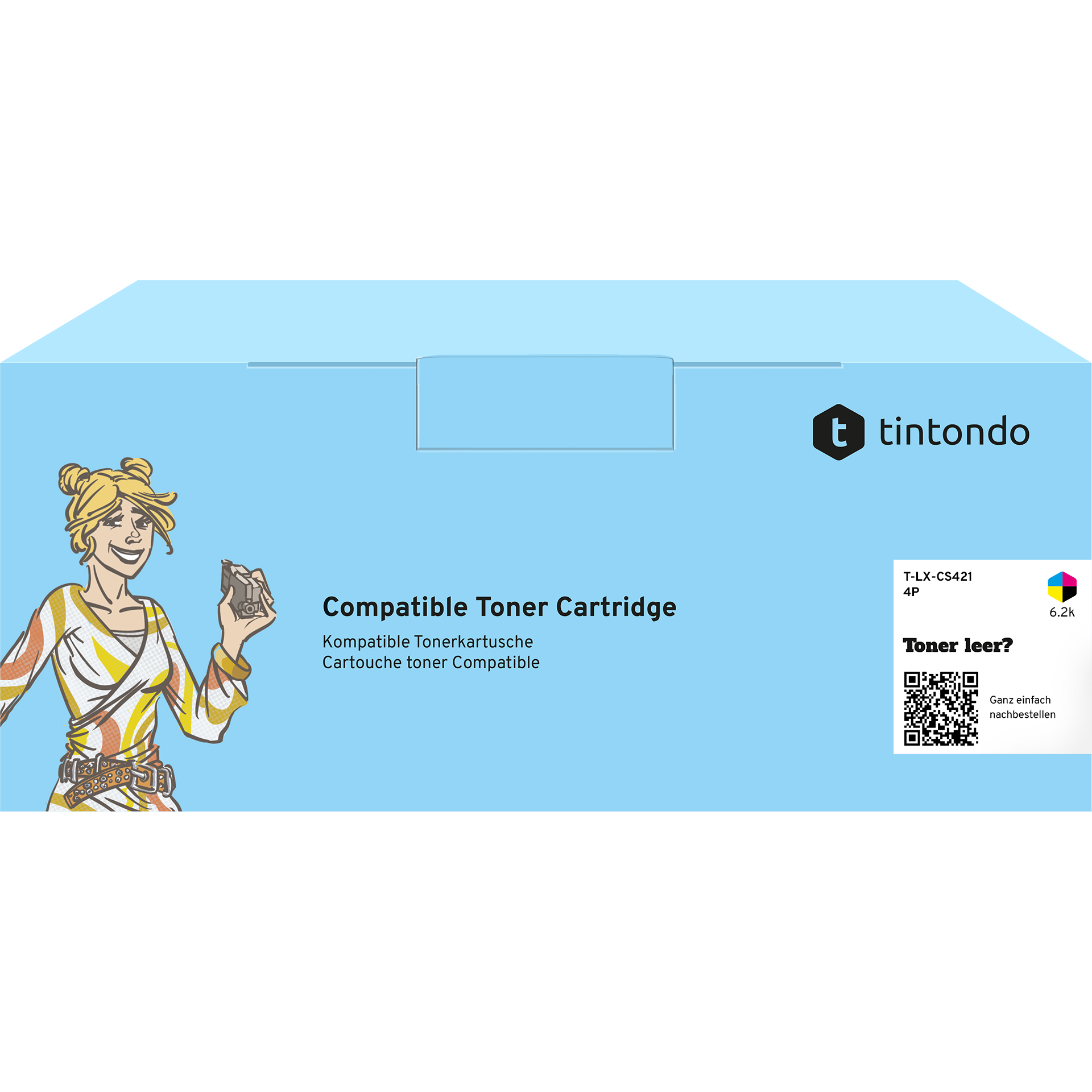 Toner kompatibel für Lexmark CS421dn CX421adn CX521ade 78C20K0 78C20C0 78C20M0 78C20Y0 CMYK 4er Set