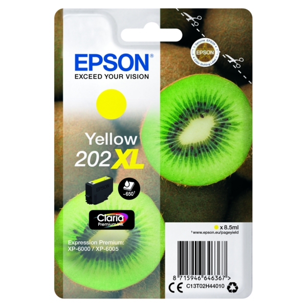 Original Tintenpatrone Epson 202XL Yellow