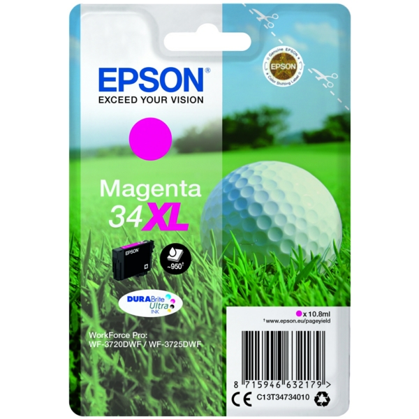 Original Tintenpatrone Epson 34XL Magenta