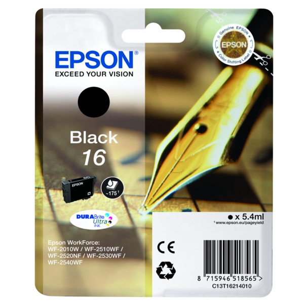 Original Tintenpatrone Epson 16 Black