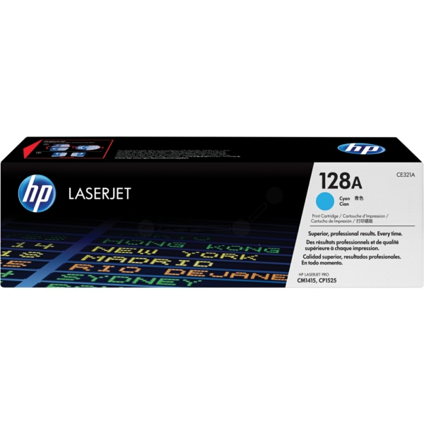 Original Toner HP CE321A Cyan