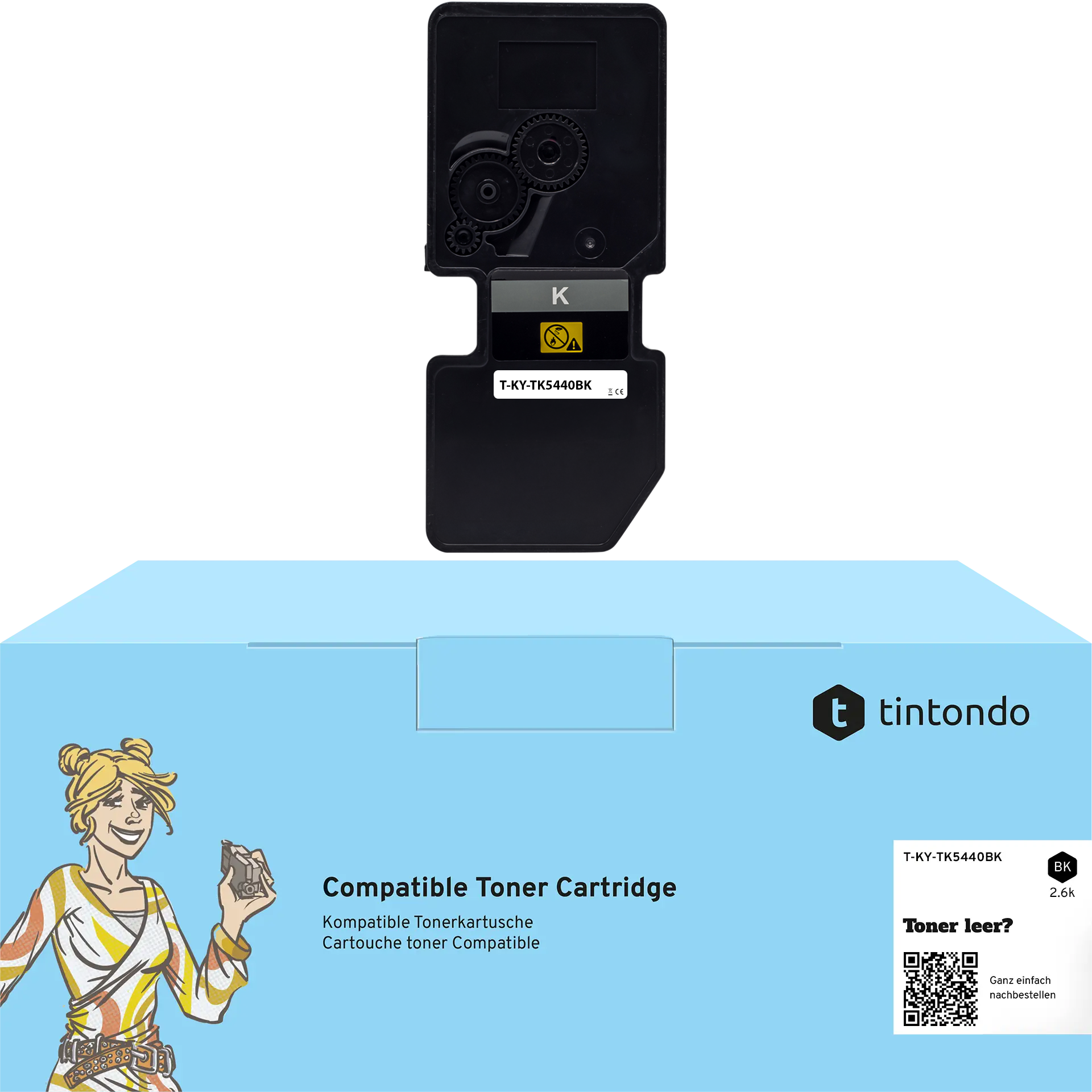 Toner kompatibel für Kyocera TK-5440 Schwarz