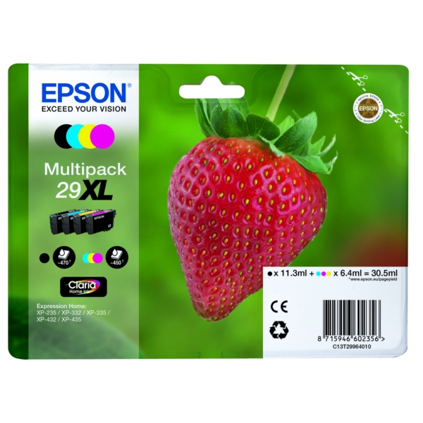 Original Tintenpatronen Epson 29XL Viererpack CMYK