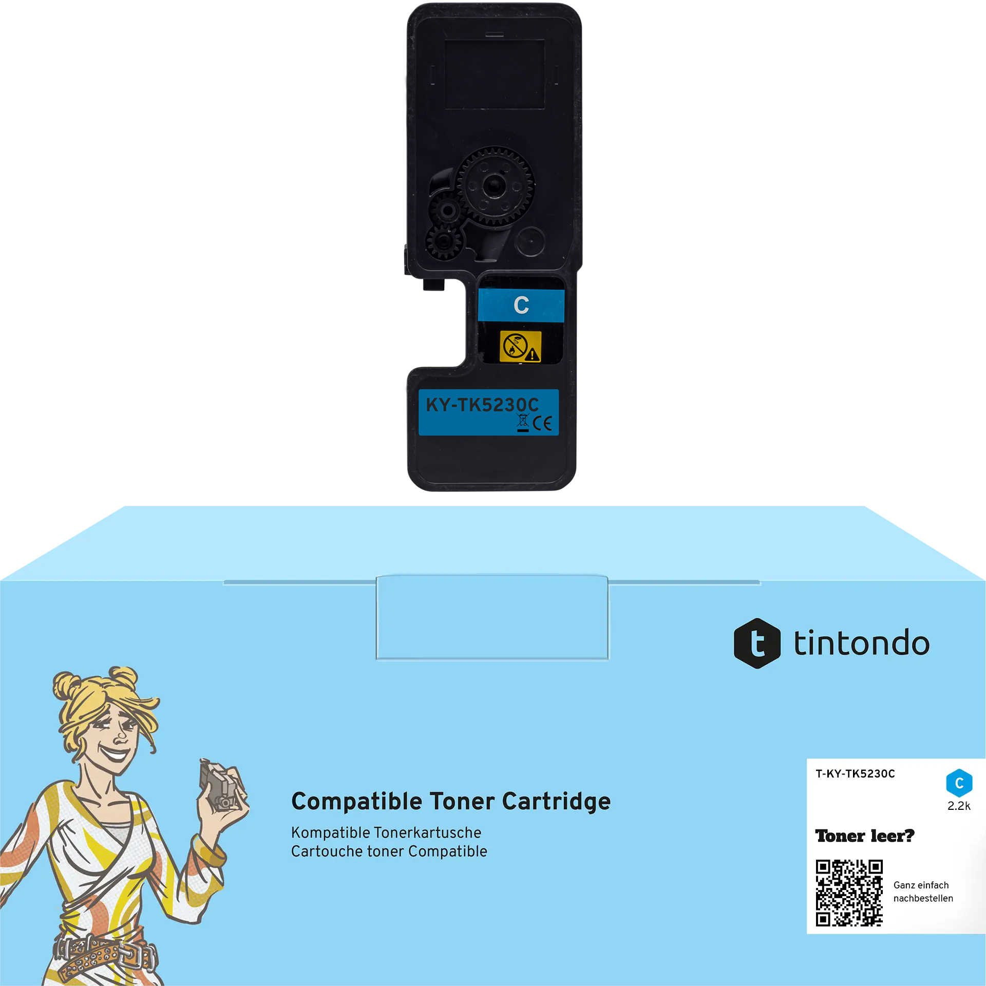 Toner kompatibel für Kyocera TK-5230 Cyan