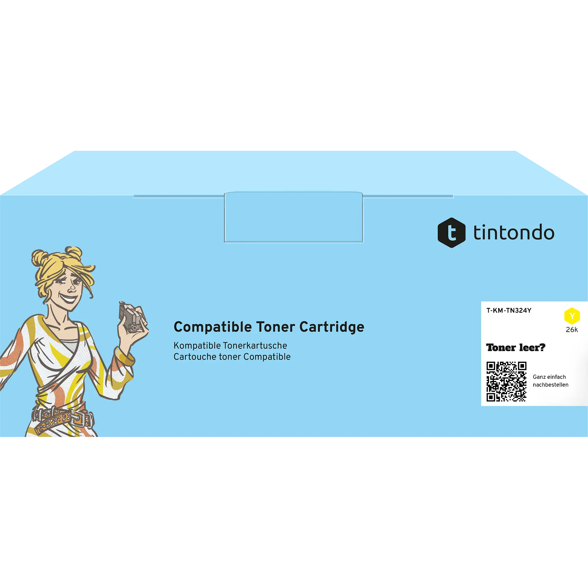 Toner kompatibel für Konica Minolta TN-324 Gelb