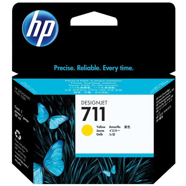 Original Tintenpatrone HP 711 Yellow