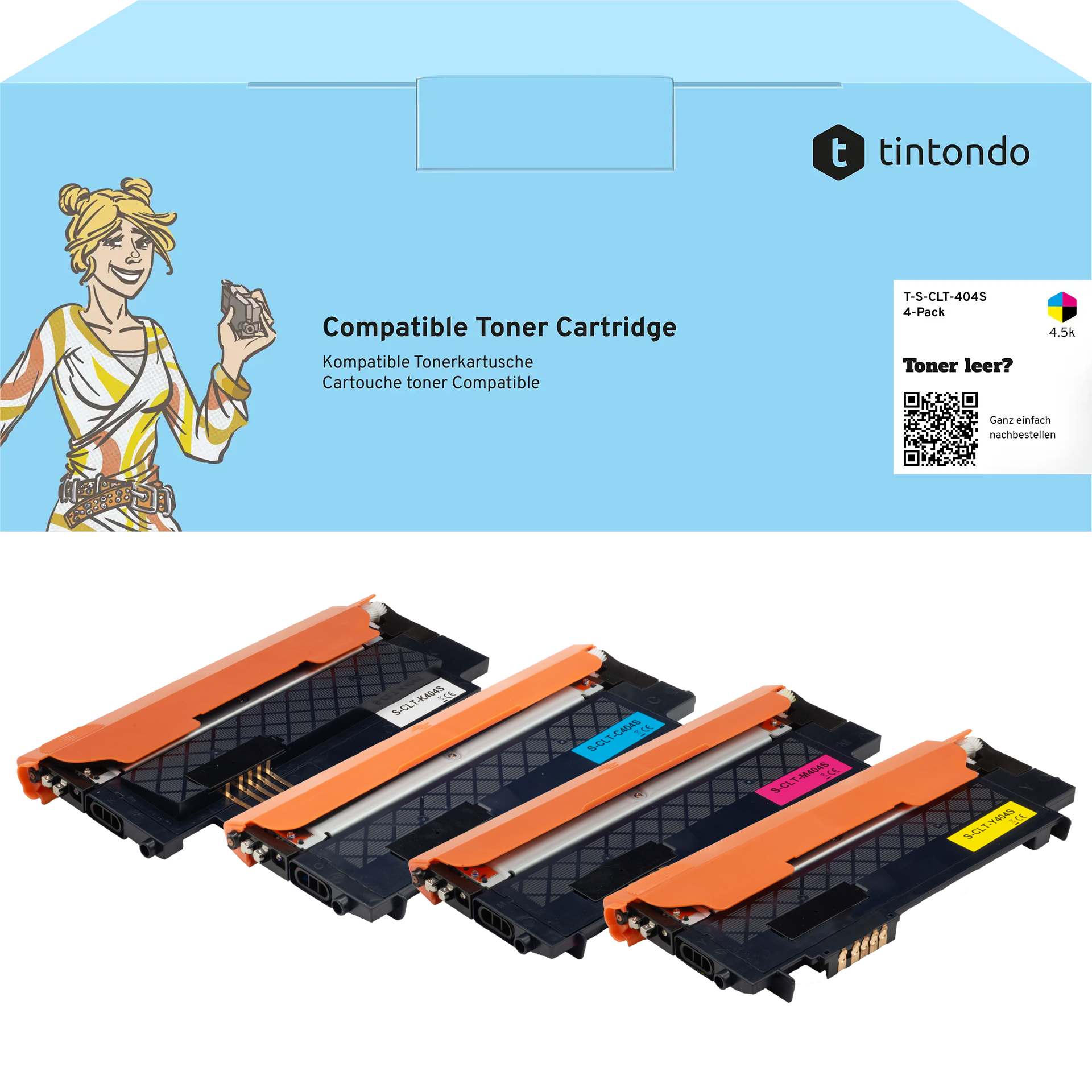 Toner kompatibel für Samsung CLT-P404C BKCMY 4er Set SU365A