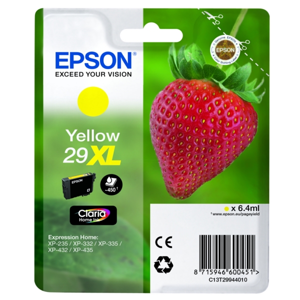 Original Tintenpatrone Epson 29XL Yellow