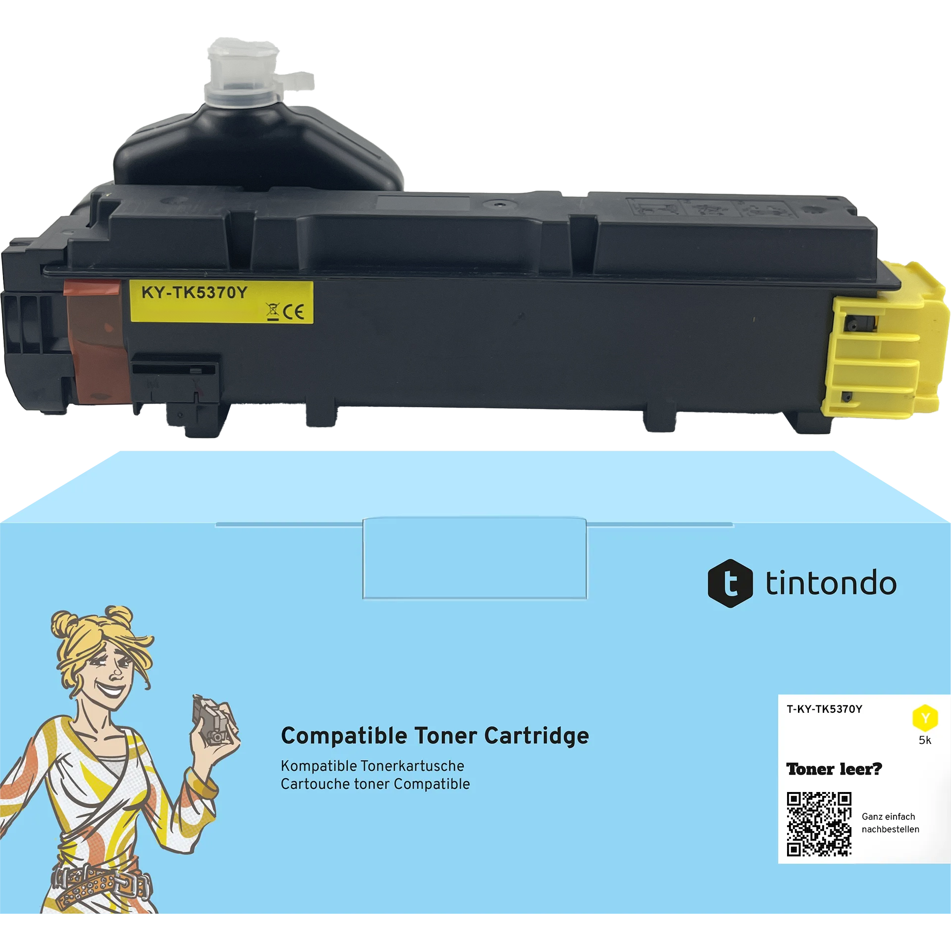 Toner kompatibel für Kyocera TK-5370 Gelb