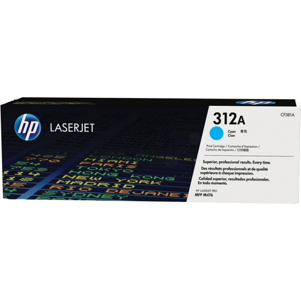 Original Toner HP CF381A Cyan