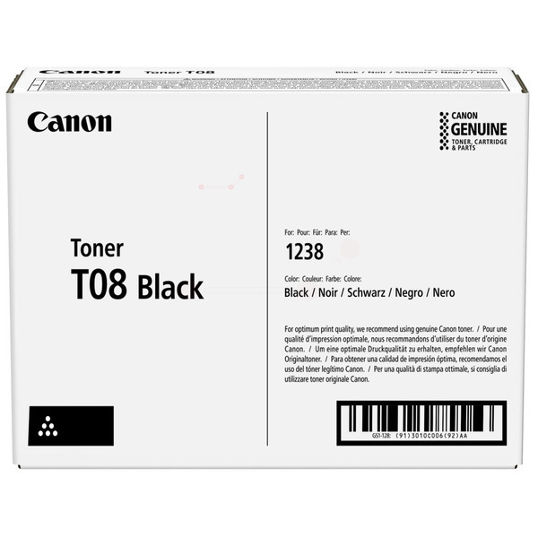 Original Toner Canon T08 Black