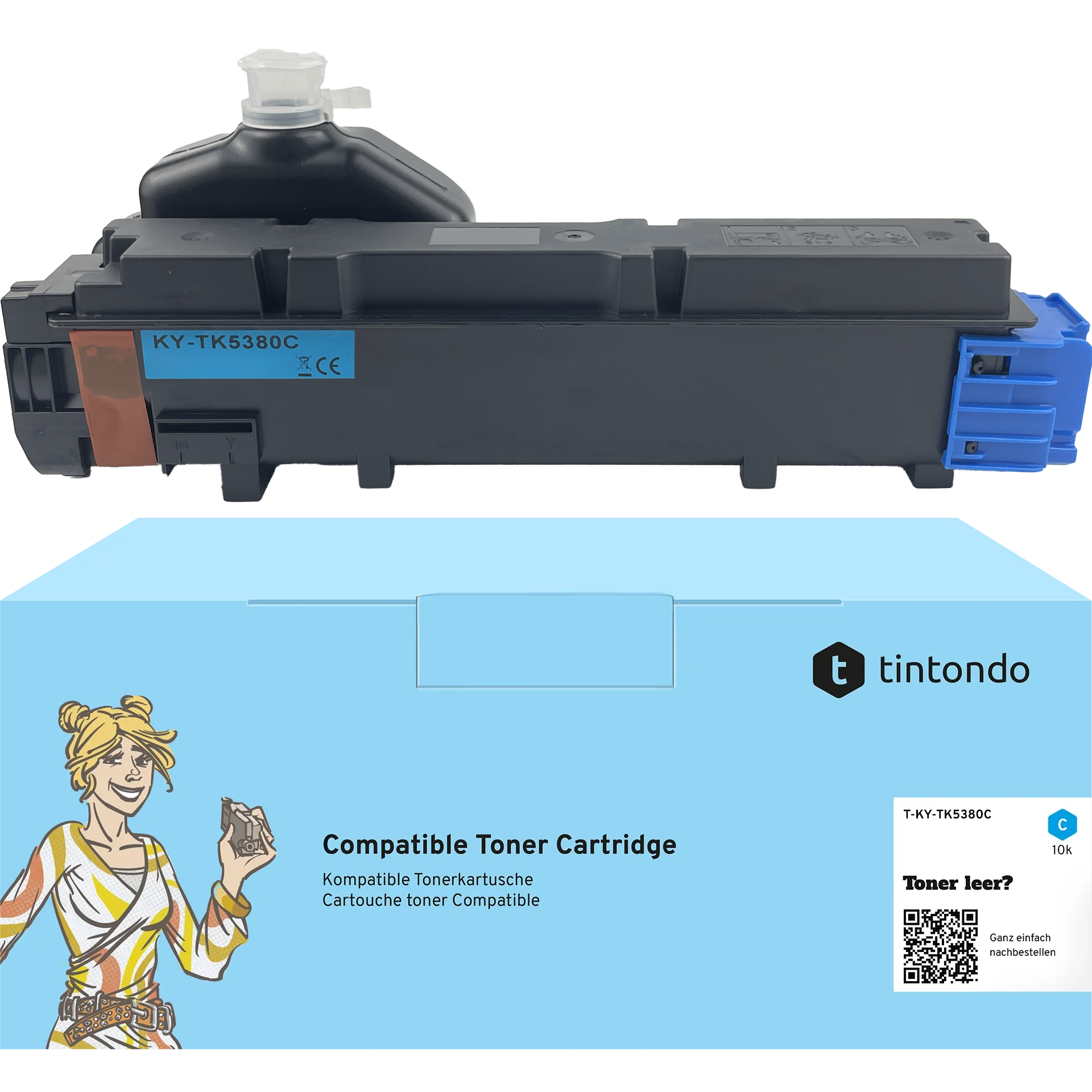 Toner kompatibel für Kyocera TK-5380 Cyan