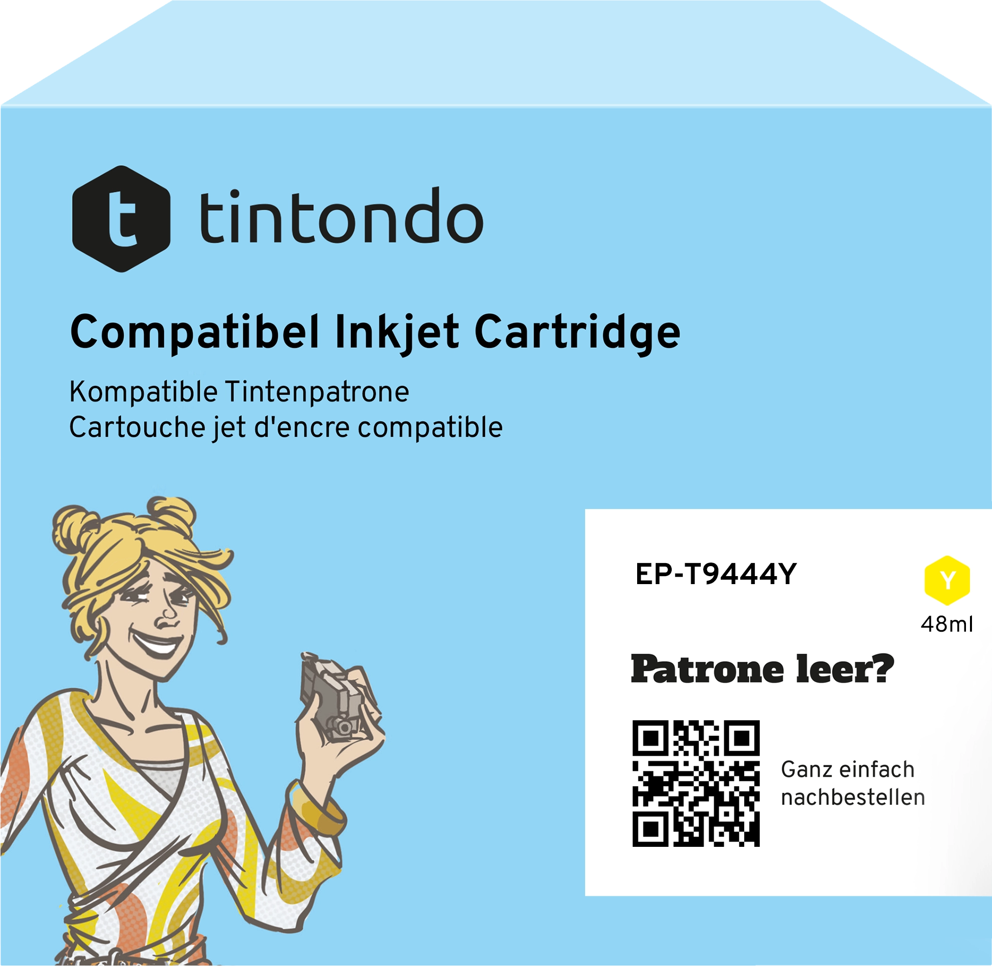 Druckerpatrone kompatibel für Epson T9444 L Gelb
