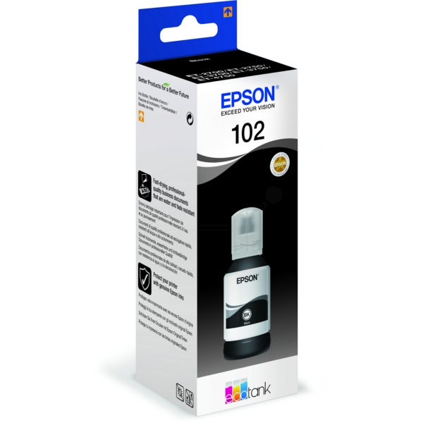Original Tintenflasche Epson 102 Black
