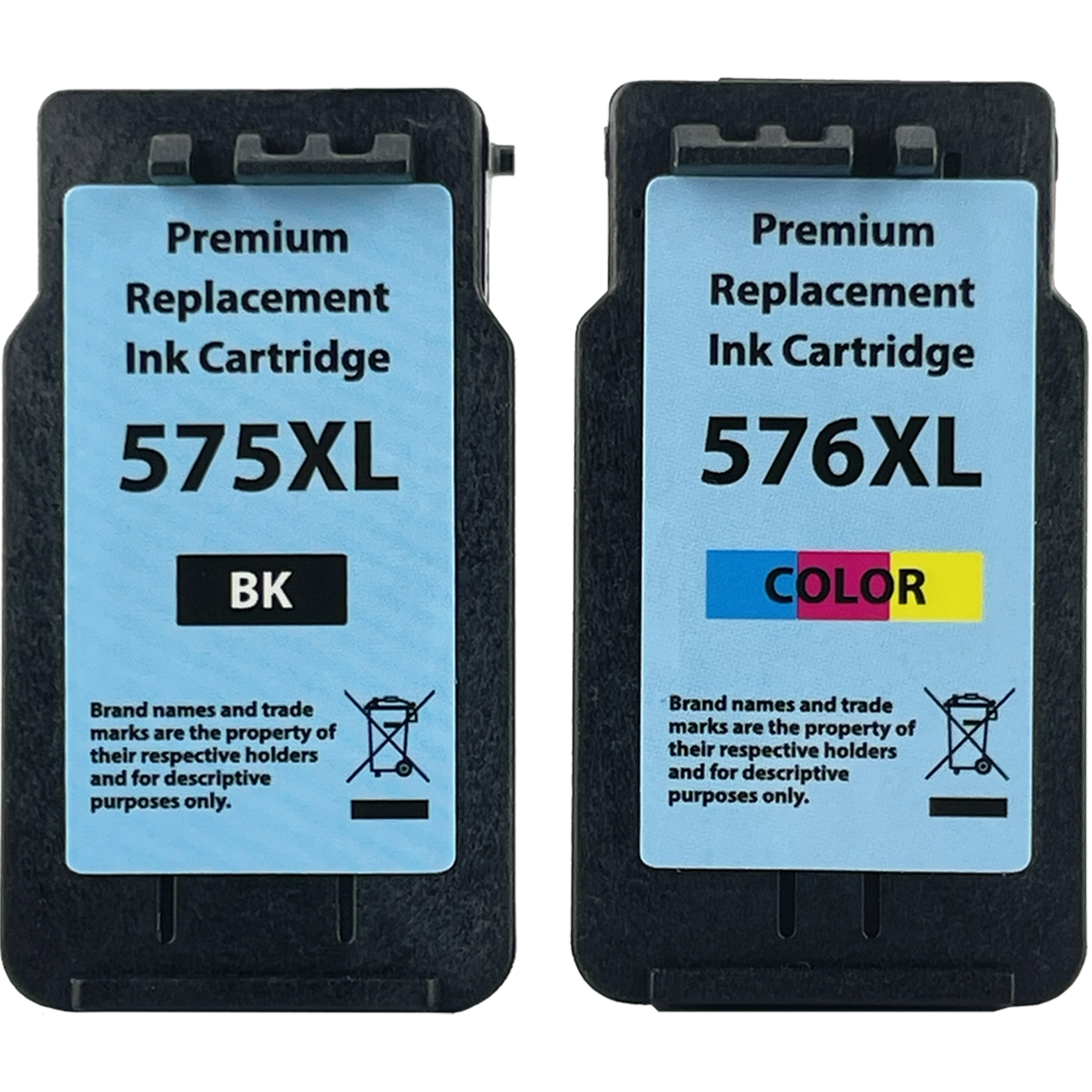 Druckerpatronen kompatibel für Canon PG-575XL CL-576XL Schwarz + Farbig 2er Set