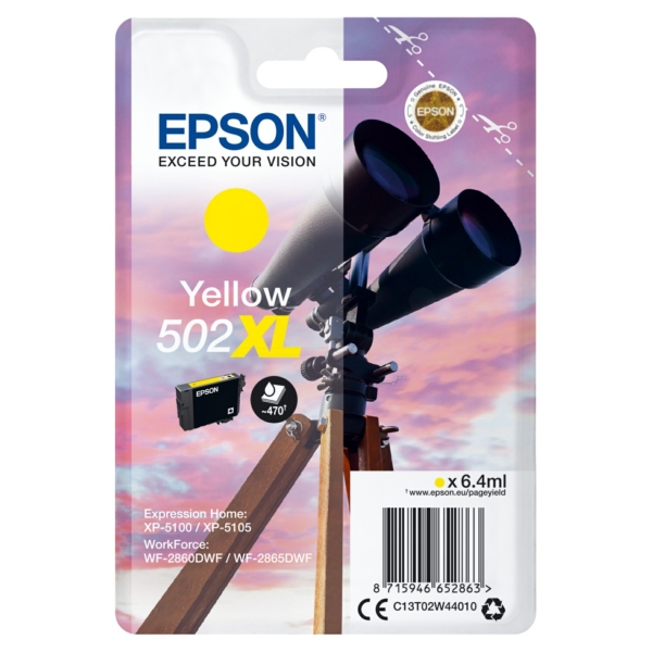 Original Tintenpatrone Epson 502XL Yellow