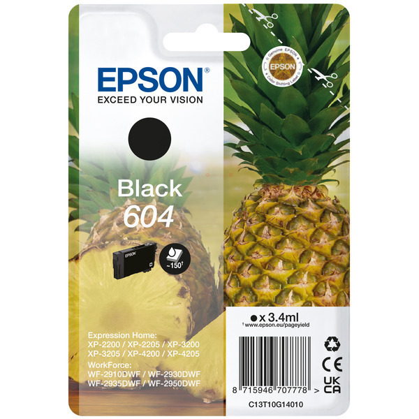 Original Tintenpatrone Epson 604 Black
