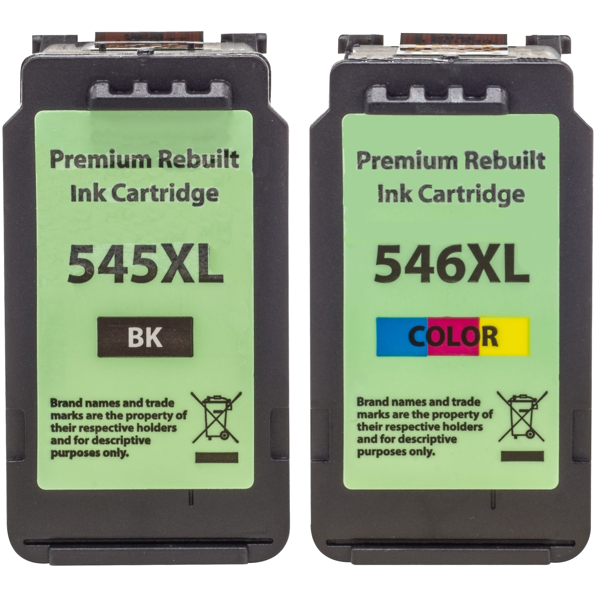 Druckerpatronen kompatibel für Canon PG-545XL CL-546XL Schwarz + Farbig 2er Set
