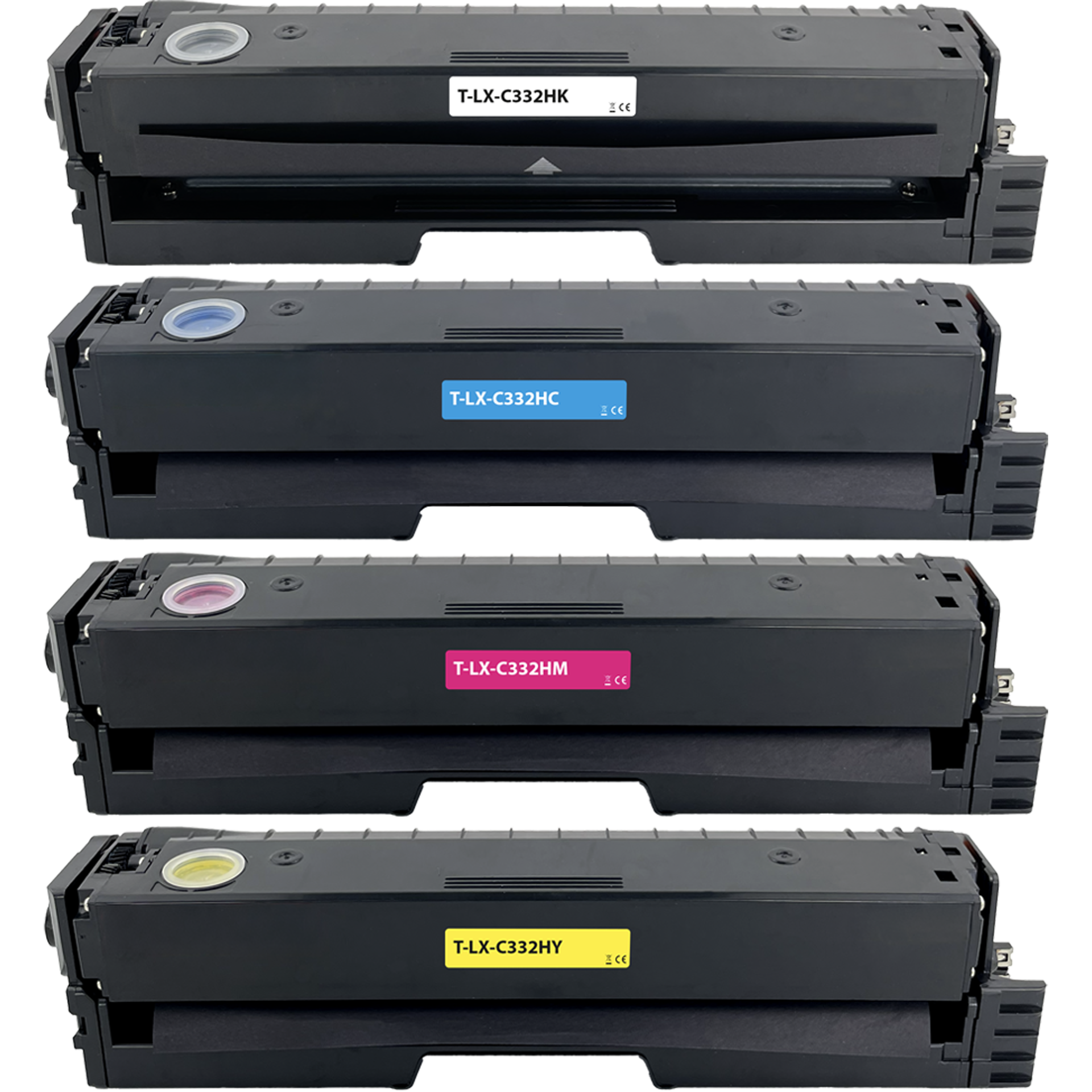 Toner kompatibel für Lexmark C332HK0 C332HC0 C332HM0 C332HY0 BKCMY 4er Set