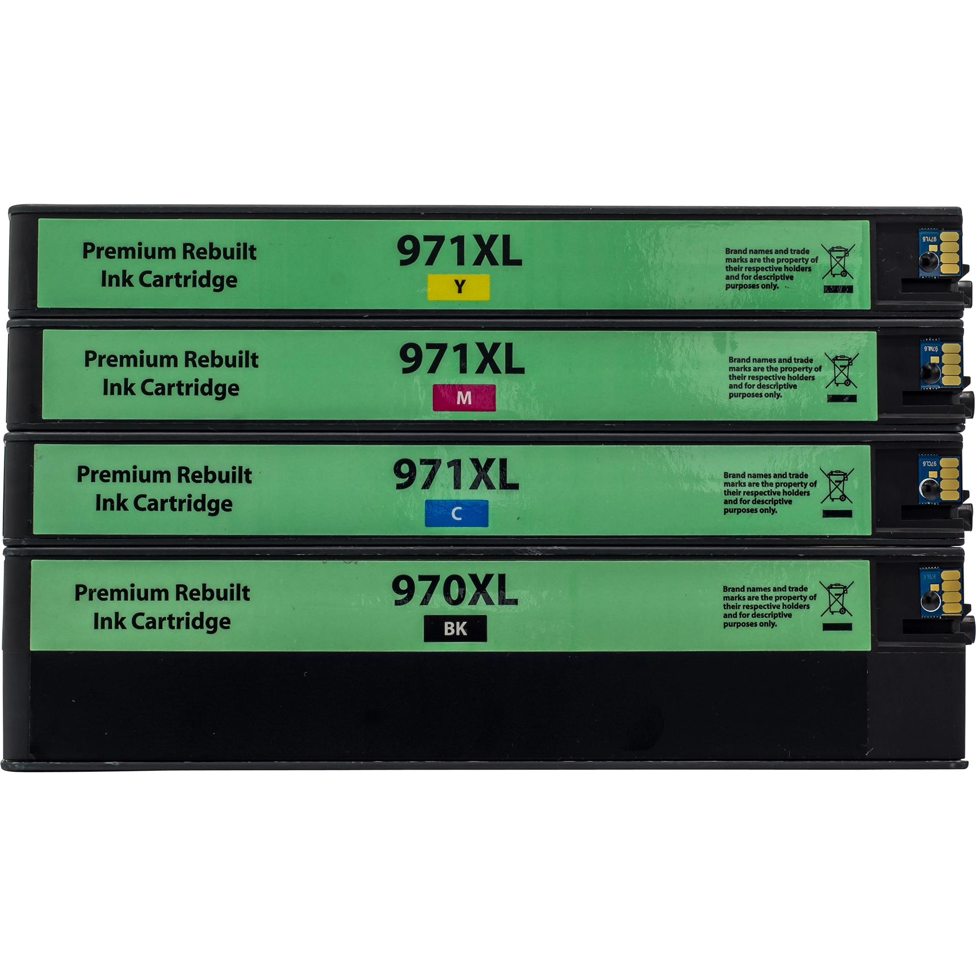Rebuilt Druckerpatronen für HP 970XL 971XL BKCMY 4er Set