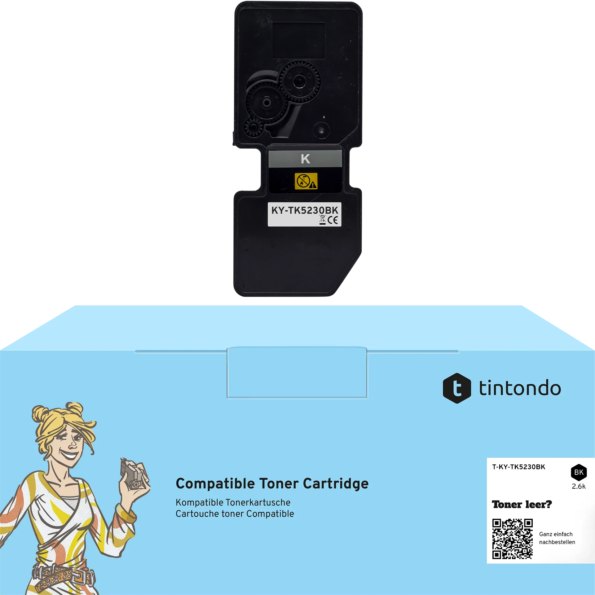 Toner kompatibel für Kyocera TK-5230 Schwarz