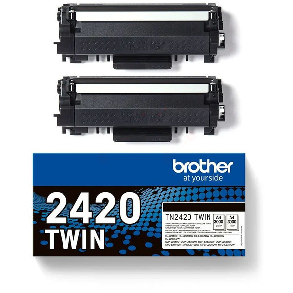 Original Toner Brother TN-2420TWIN Doppelpack Black 2 x ~ 3.000 Seiten