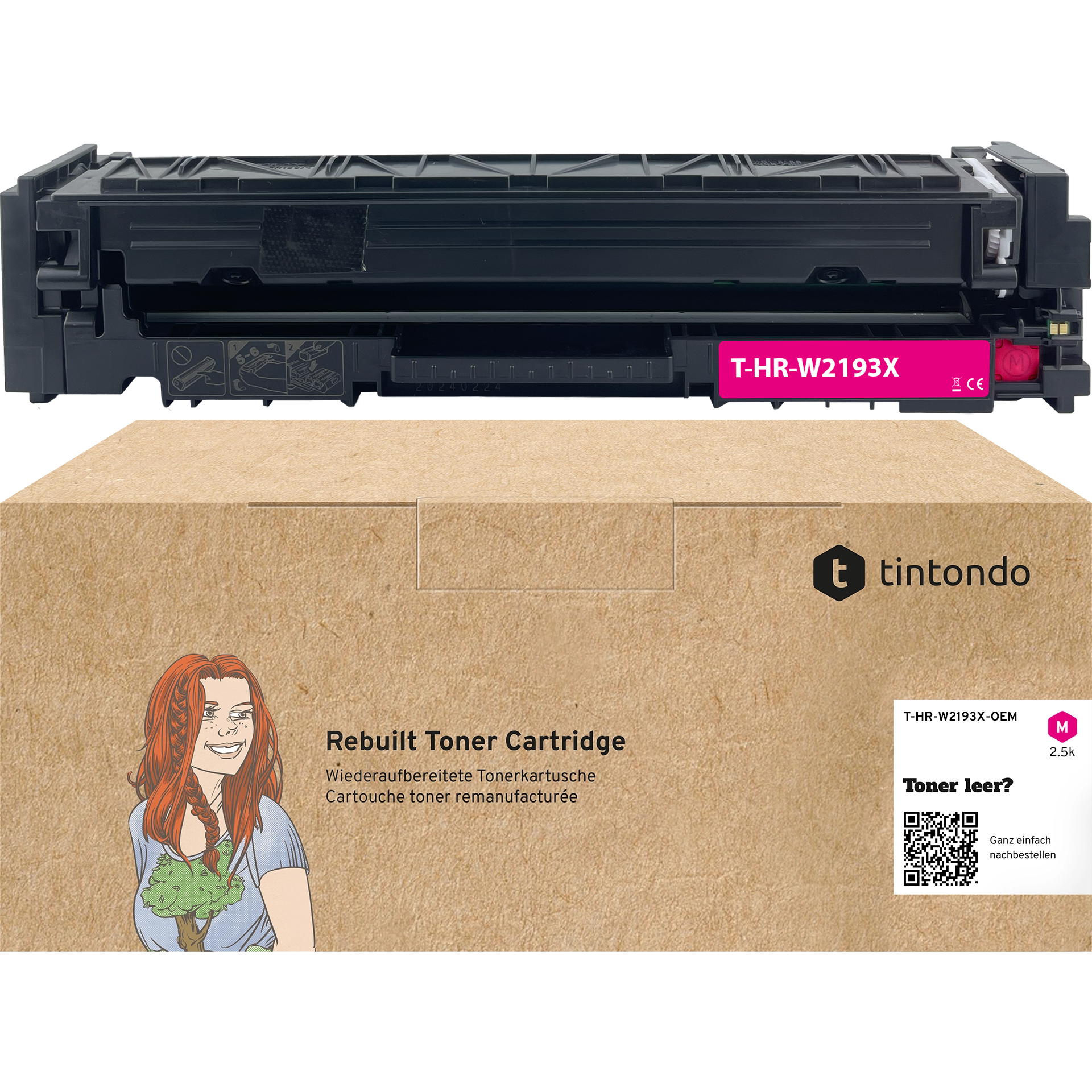 Rebuilt Toner für HP W2193X 219X Magenta