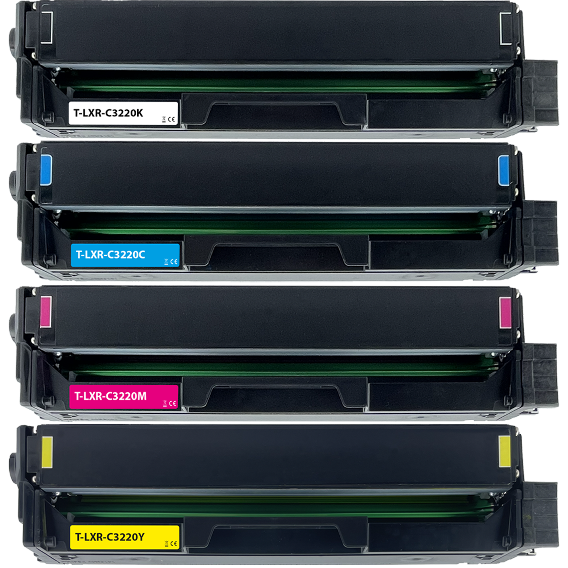 Rebuilt Toner für Lexmark C3220K0 C3220C0 C3220M0 C3220Y0 BKCMY 4er Set