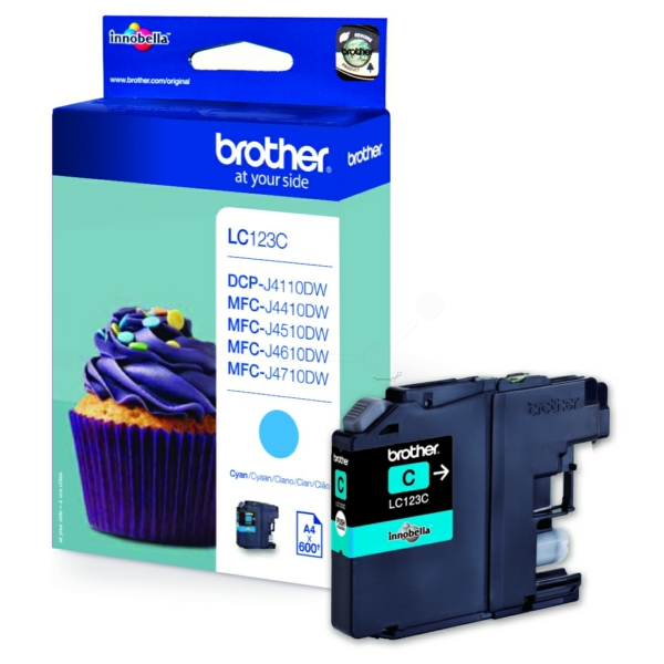 Original Tintenpatrone Brother LC-123 Cyan